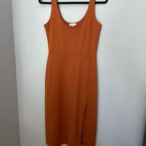 Leith Terracotta Midi Dress